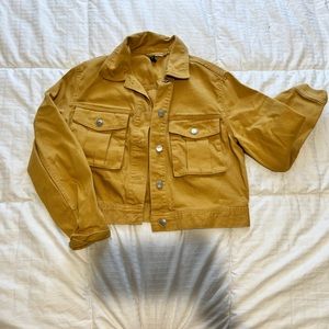 H&M Yellow button down Jacket